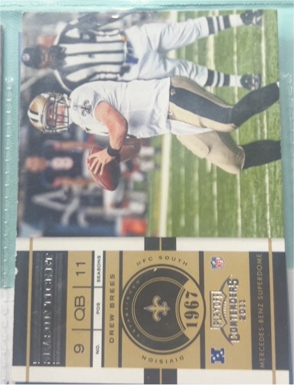 2011 Panini Playoff Contenders #83 Drew Brees — front