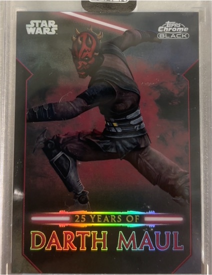 2024 Topps Chrome Black Star Wars 25 Years of Darth Maul #DM-9 — front