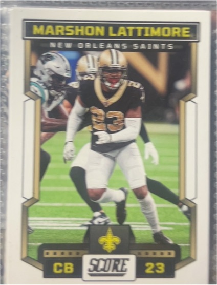 2023 Panini Score #57 Marshon Lattimore — front