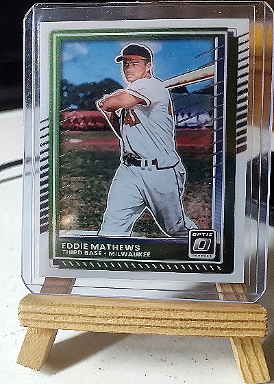 2025 Panini Donruss Optic #67 Eddie Mathews — front