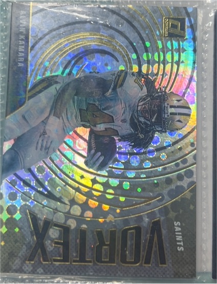 2021 Panini Donruss Football Vortex #VTX-AKA Alvin Kamara — front