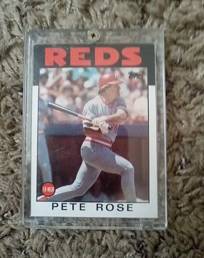 1986 Topps #1 Pete Rose — front
