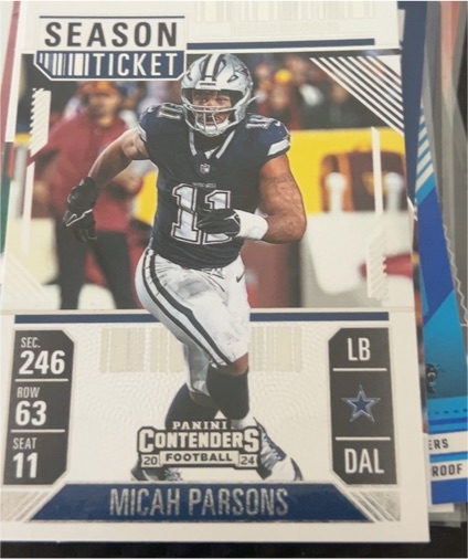 2024 Panini Contenders Season Ticket #27 Micah Parsons — front