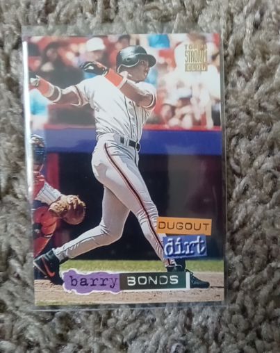 1994 Topps Stadium Club Dugout Dirt #6 Barry Bonds — front