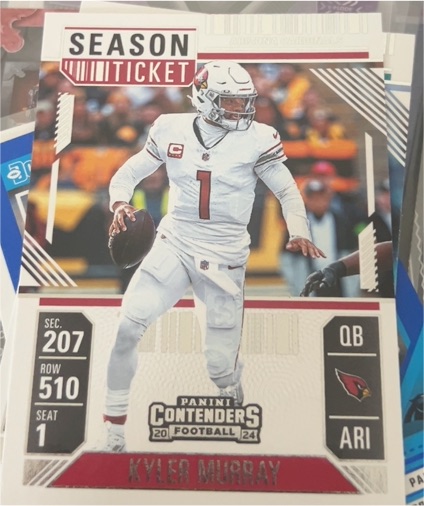 2024 Panini Contenders Season Ticket #3 Kyler Murray — front