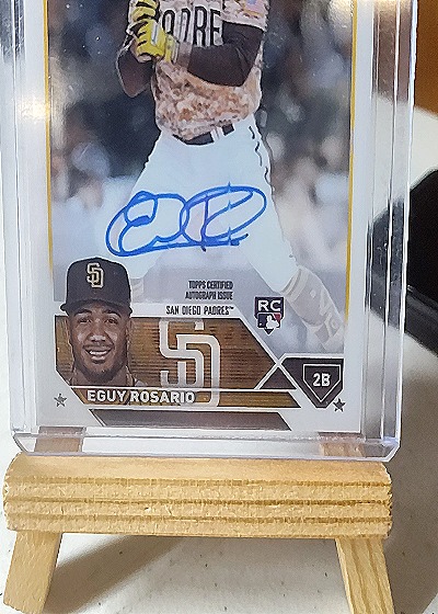 2023 Topps Chrome #RA-ER Eguy Rosario Rookie Autographs — front