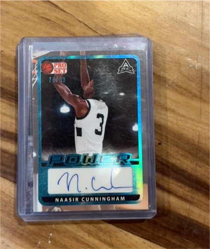 2021 Leaf Pro Set Power #Power Naasir Cunningham — front