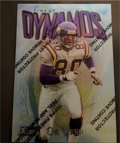 1997 Topps Finest Dynamos #127 Cris Carter — front