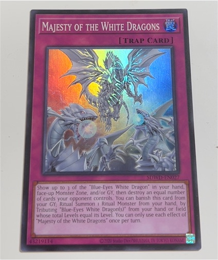 2020 Yu-Gi-Oh! SDWD-EN027 Majesty of the White Dragons — front