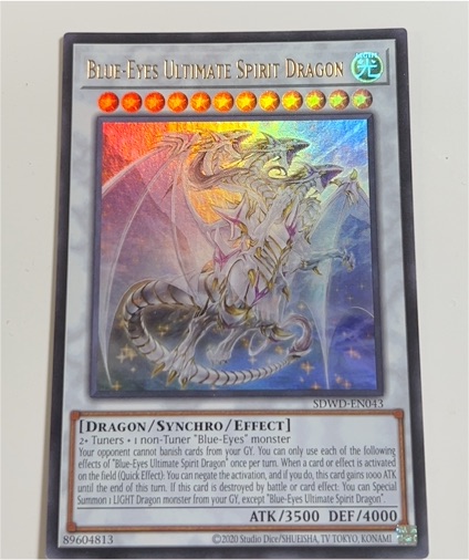 2020 Yu-Gi-Oh! SDWD-EN043 Blue-Eyes Ultimate Spirit Dragon — front
