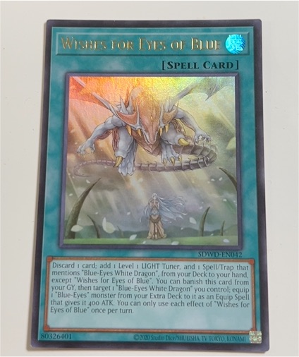 2020 Yu-Gi-Oh! SDWD-EN042 Wishes for Eyes of Blue — front