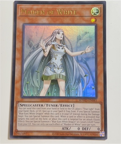 2020 Yu-Gi-Oh! SDWD-EN041 Maiden of White — front