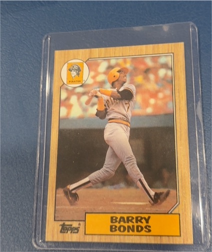 1987 Topps #320 Barry Bonds Rookie Card — front