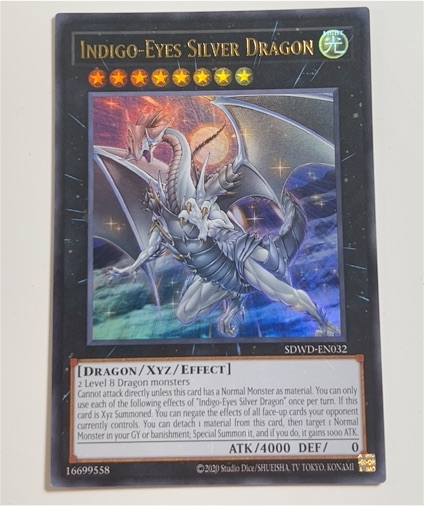 2020 Yu-Gi-Oh! SDWD-EN032 Indigo-Eyes Silver Dragon — front