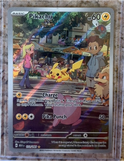 2023 Pokémon Scarlet & Violet 151 #173/165 Pikachu Illustration Rare — front