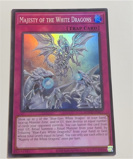 2020 Yu-Gi-Oh! SDWD-EN027 Majesty of the White Dragons — front