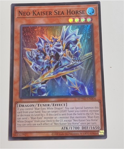 2020 Yu-Gi-Oh! SDWD-EN004 Neo Kaiser Sea Horse — front