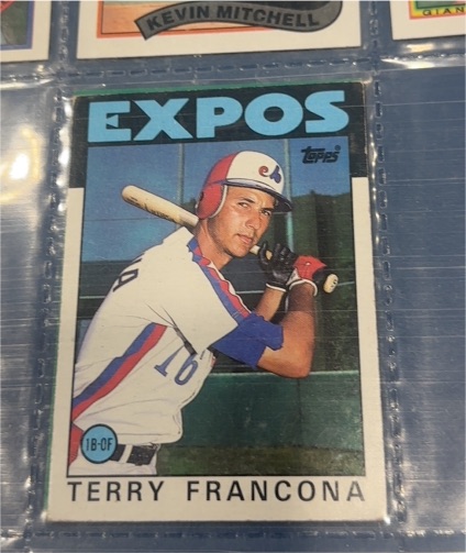 1986 Topps #374 Terry Francona — front