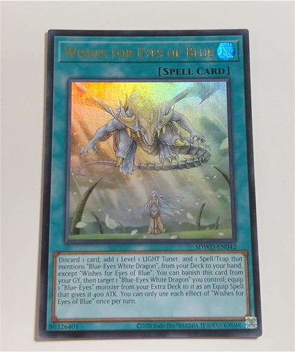 2020 Yugioh SDWD-EN042 Wishes for Eyes of Blue — front