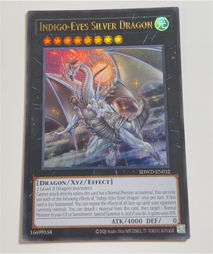 Indigo-Eyes Silver Dragon SDWD-EN032 — front