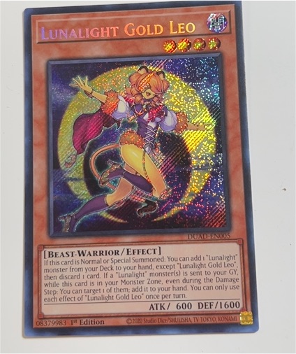 2020 Yu-Gi-Oh! DUAD-EN005 Lunalight Gold Leo — front