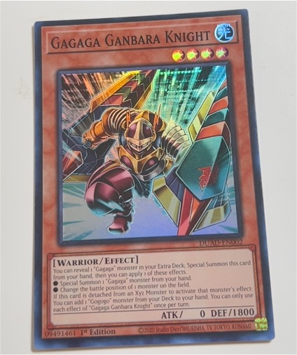 2020 Yu-Gi-Oh! DUAD-EN002 Gagaga Ganbara Knight — front