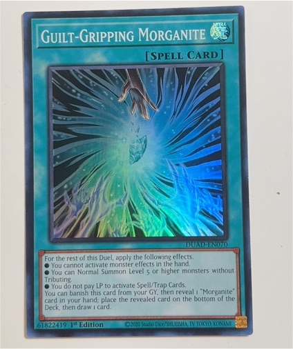 2020 Yu-Gi-Oh! DUAD-EN070 Guilt-Gripping Morganite — front