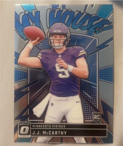 2024 Donruss Optic #6 J.J. McCarthy My House! — front