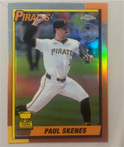 2025 Topps Chrome 1990 35th Anniversary #90CB-13 Paul Skenes — front