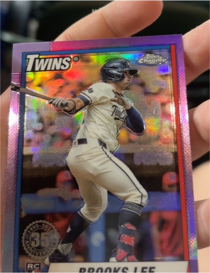 2025 Topps Chrome #90CB-20 Brooks Lee RC — front
