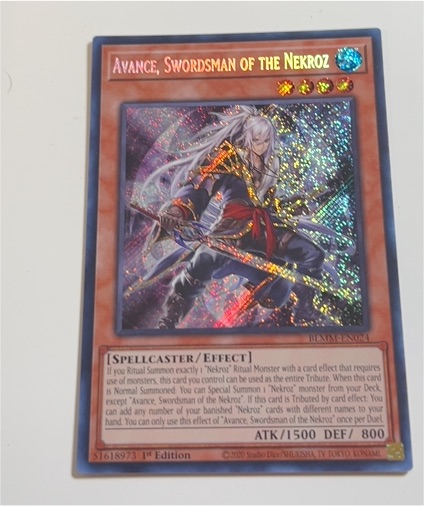 2013 Yu-Gi-Oh! BLMM-EN024 Avance, Swordsman of the Nekroz — front
