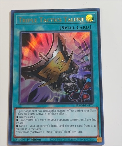 2020 Yu-Gi-Oh! BLMM-EN170 Triple Tactics Talent — front