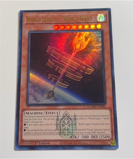2020 Yu-Gi-Oh! BLMM-EN086 World Legacy "World Wand" — front