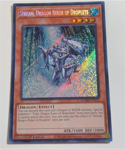 2020 Yu-Gi-Oh! BLMM-EN122 Stream, Dragon Ruler of Droplets — front