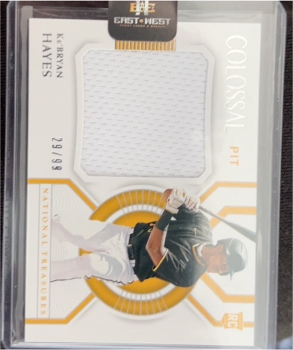 2021 Panini National Treasures Colossal Materials #Ke'Bryan Hayes — front