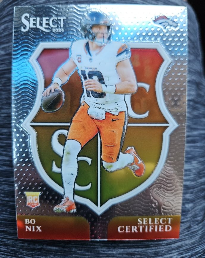 2024 Panini Select #4 Bo Nix Select Certified Rookies — front
