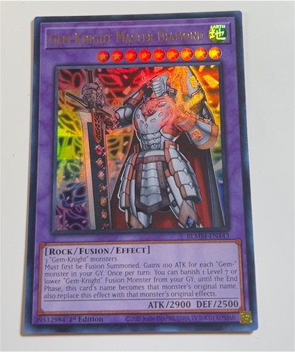 2020 Yu-Gi-Oh! Battles of Legend: Monster Mayhem #BLMM-EN143 Gem-Knight Master Diamond — front