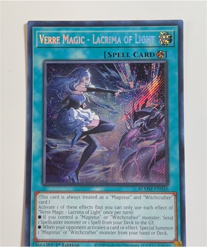 2020 Yugioh BLMM-EN046 Verre Magic - Lacrima of Light — front