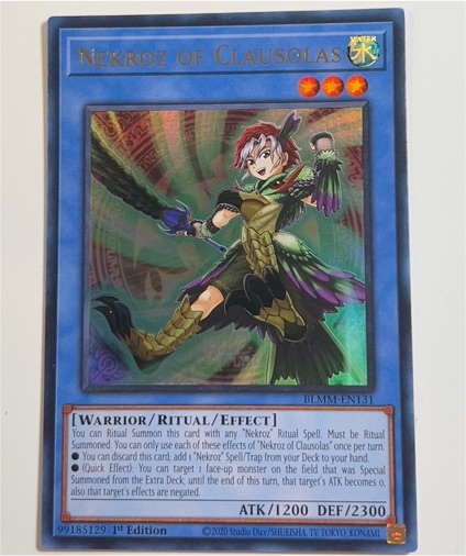 2020 Yu-Gi-Oh! Battles of Legend: Monster Mayhem #BLMM-EN131 Nekroz of Clausolas — front