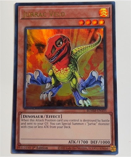 2020 Yu-Gi-Oh! Battles of Legend: Monster Mayhem #BLMM-EN105 Jurrac Velo — front