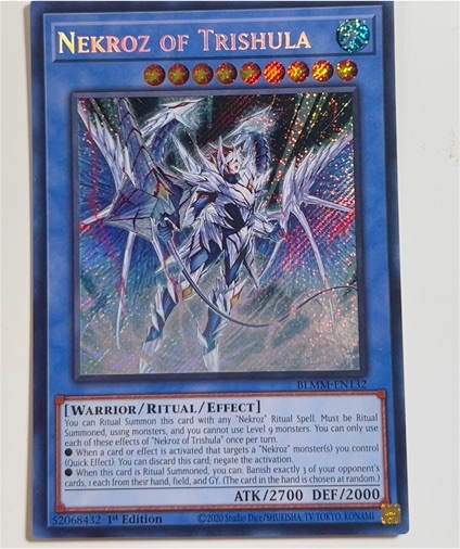 2020 Yugioh BLMM-EN132 Nekroz of Trishula — front