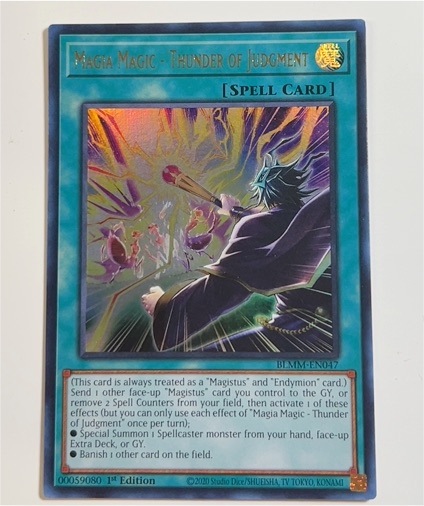 2020 Yu-Gi-Oh! BEMM-EN047 Magia Magic - Thunder of Judgment — front