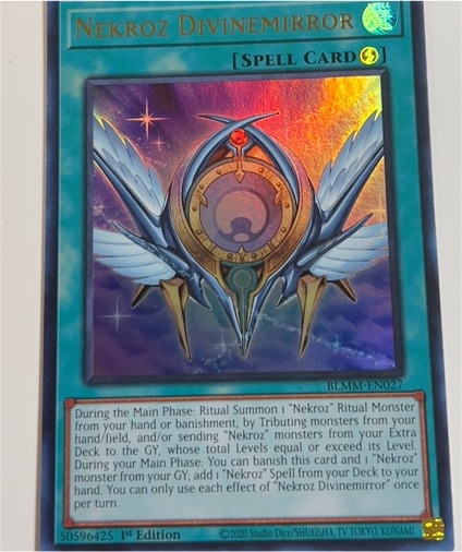 2020 Yu-Gi-Oh! Battles of Legend: Monster Mayhem BLMM-EN027 Nekroz Divinemirror — front