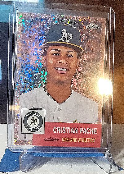 2022 Topps Chrome Platinum Anniversary #485 Cristian Pache — front