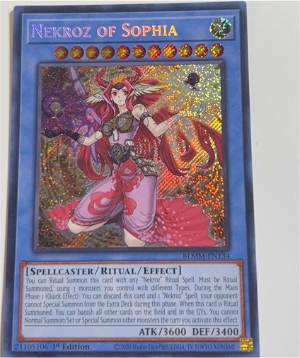 2020 Yu-Gi-Oh! BLMM-EN134 Nekroz of Sophia — front