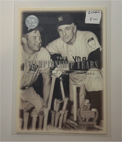 2000 Upper Deck The Championship Years #80 Casey Stengel — front