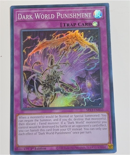 2020 Yu-Gi-Oh! SR13-EN033 Dark World Punishment — front