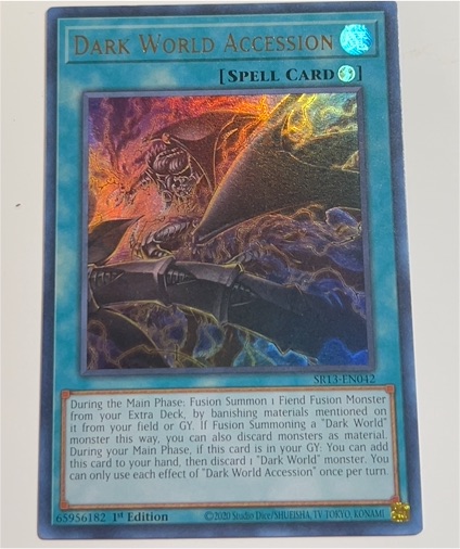 2020 Yu-Gi-Oh! SR13-EN042 Dark World Accession — front