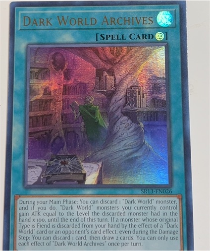 Yu-Gi-Oh! 2013 SR13-EN026 Dark World Archives — front