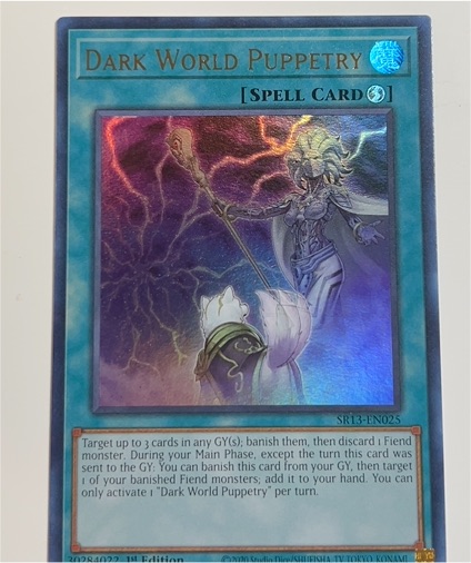 2013 Yu-Gi-Oh! SR13-EN025 Dark World Puppetry — front